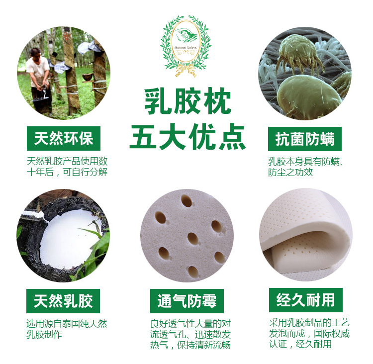 素万乳胶枕图片下载展示